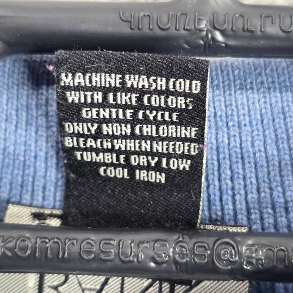 Mens Jos A Bank Blue Turtleneck 100% Pima Cotton Sweater Long Sleeve Size XL - Picture 7 of 7